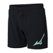 BRUSH PRINT RUNNING SPLIT SHORTS MEN Black