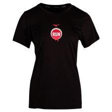 RUN POCKET BACK TEE WOMEN Black