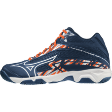WAVE THUNDERSTORM MID UNISEX Dark Denim / White / Scarlet Ibis