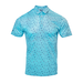 JAPANESE SUMMER PRINT POLO MEN Light Blue