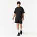 STRETCH SWEAT SHORTS UNISEX Black