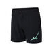 BRUSH PRINT RUNNING SPLIT SHORTS MEN Black