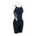 EXER SUITS HALF SUIT FOR SWIMMING PRACTICE WOMEN Black / Khaki