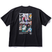 SHORT SLEEVE BACK GRAPHIC TEE UNISEX Black