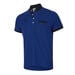 CONTRAST STAND COLLAR TRAINING POLO MEN Mazarine Blue / Black