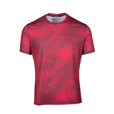 BRUSH PRINT SHORT SLEEVE TOP MEN Red