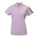 SHOULDER PRINT POLO WOMEN Light Purple