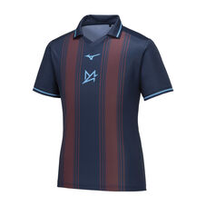 ALPHA STRIPE TEE UNISEX Navy Blue / Brown