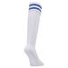 LINE SOCKS UNISEX White / Surf Blue