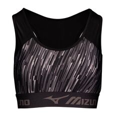 LIGHT RAY PRINT SPORTS BRA Black