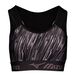 LIGHT RAY PRINT SPORTS BRA Black