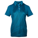 LINEAR PRINT POLO WOMEN Blue Sapphire