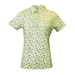 JAPANESE SUMMER PRINT POLO WOMEN Luminary Green