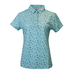 JAPANESE SUMMER PRINT POLO WOMEN Light Blue