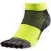 TOE RUNNING SOCKS UNISEX Safety Yellow