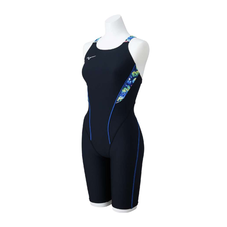 EXER SUITS HALF SUIT FOR SWIMMING PRACTICE WOMEN Black / Blue