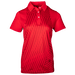 LINEAR PRINT POLO WOMEN Racing Red