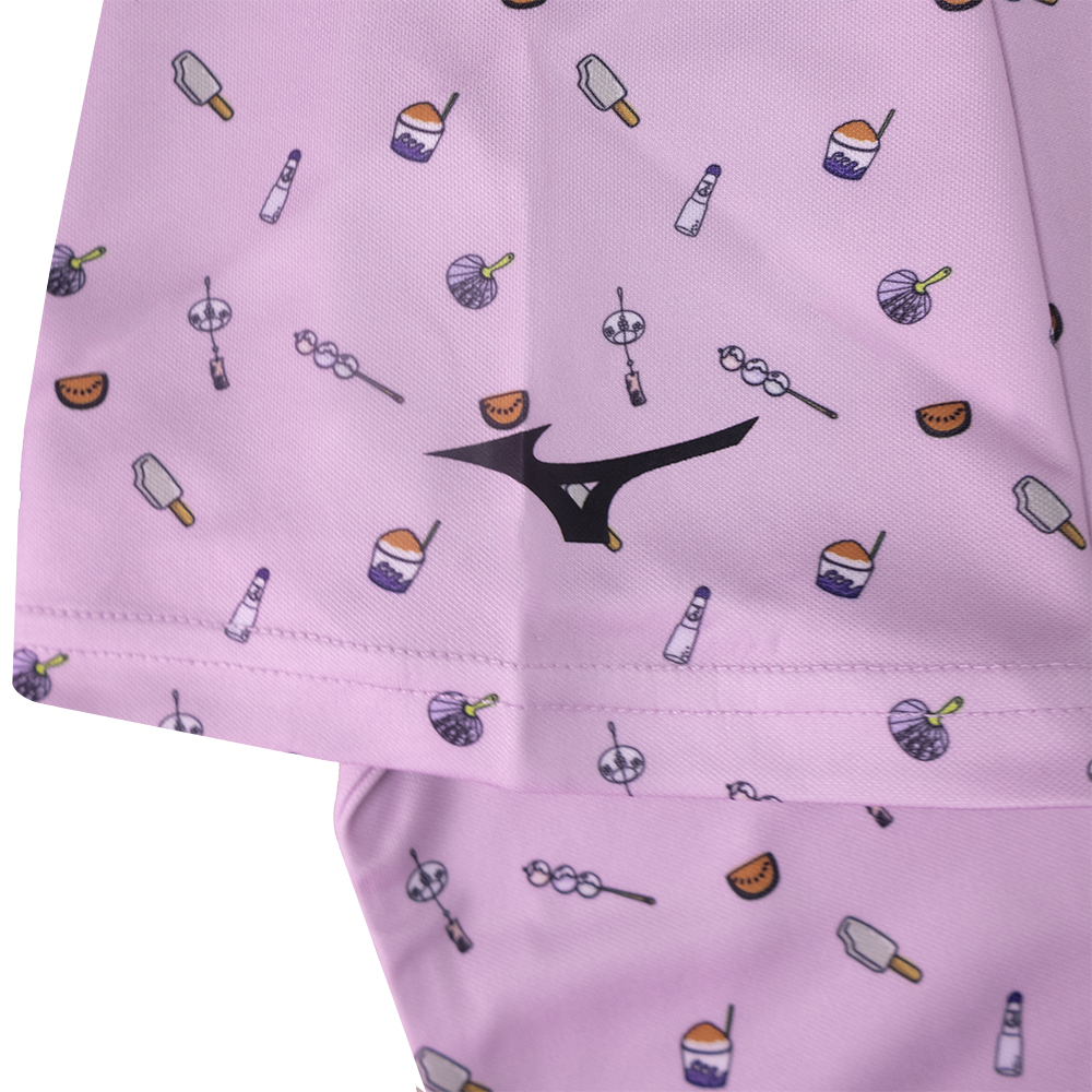 JAPANESE SUMMER PRINT POLO MEN Light Purple