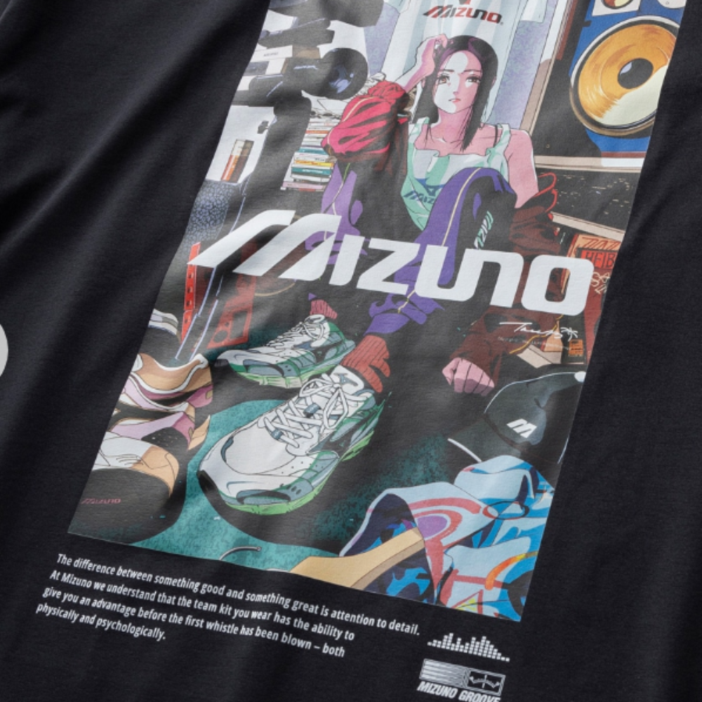 SHORT SLEEVE BACK GRAPHIC TEE UNISEX Black