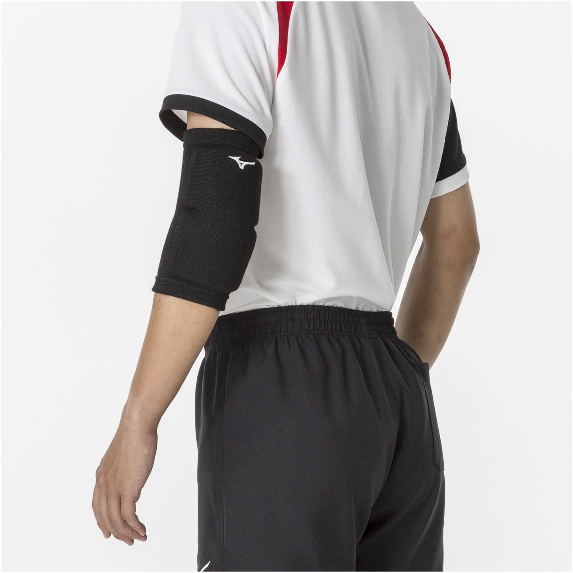 VOLLEYBALL ELBOW PAD SUPPORTER UNISEX (1 PC) Black / White
