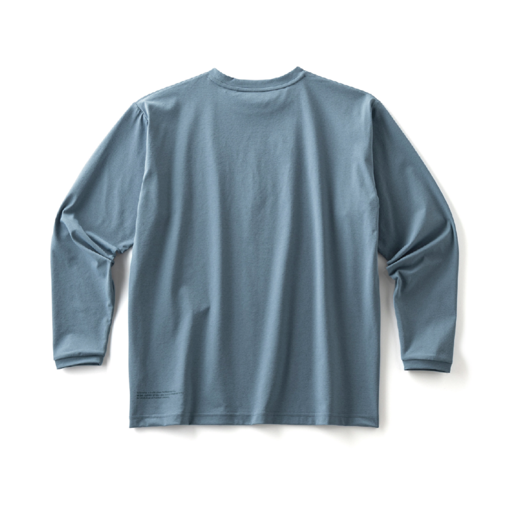 MZFB SOFT DRY LONG SLEEVE TEE UNISEX Blue Gray