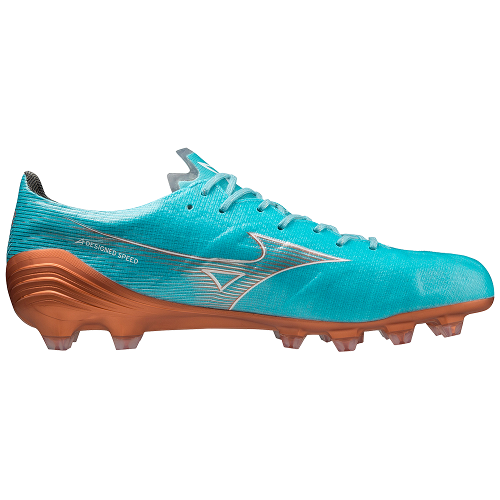 MIZUNO ALPHA α ELITE Blue Curacao / Snow White / Red Brown Satin