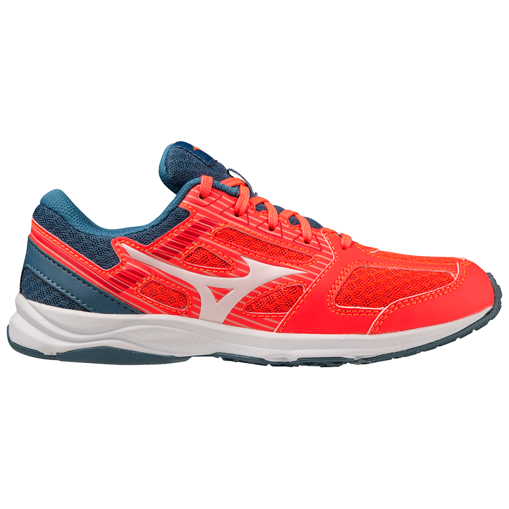 SPEED STUDS 3 JR Coral Red / White