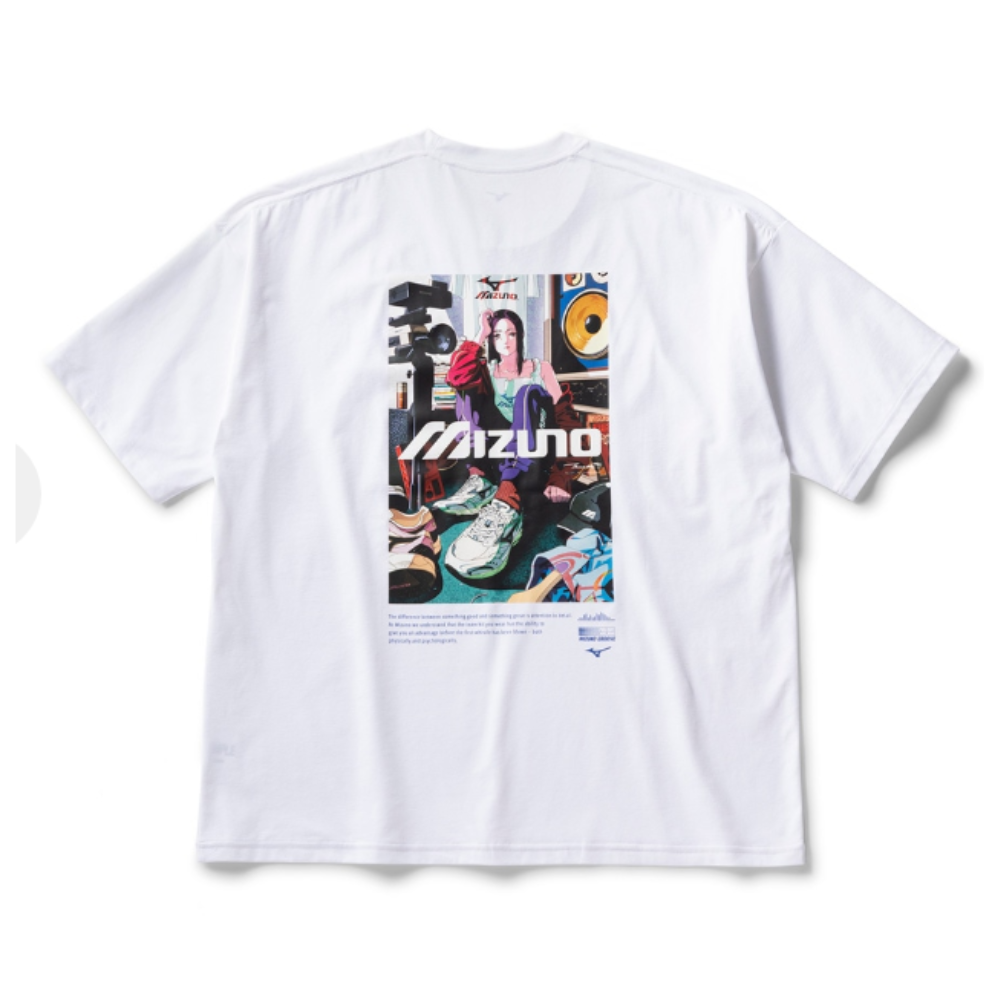SHORT SLEEVE BACK GRAPHIC TEE UNISEX White
