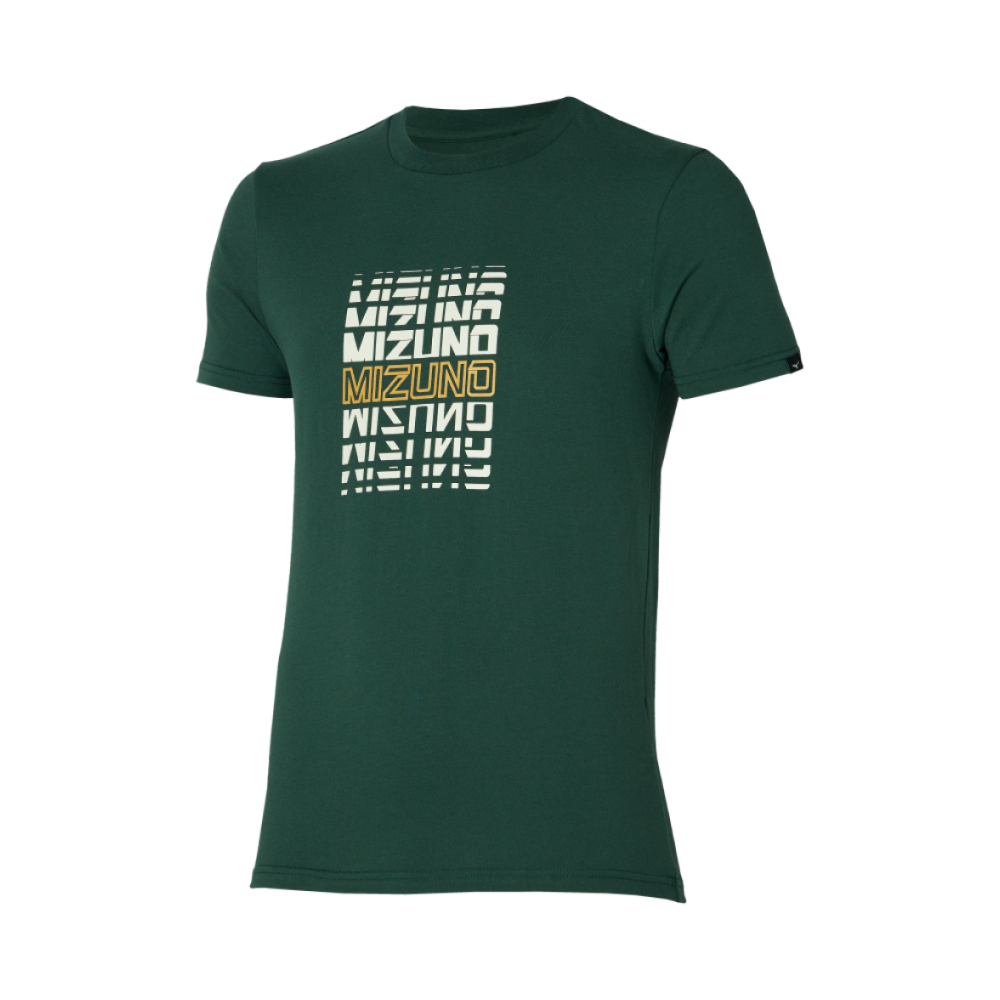 ATHLETICS MIZUNO TEE MEN Pineneedle