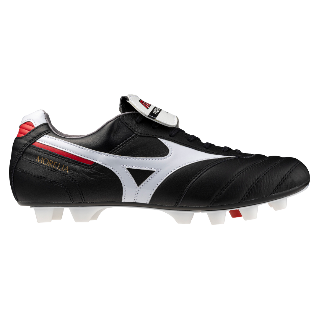 MORELIA II JAPAN (FLAP TONGUE) Black / White / Chinese Red