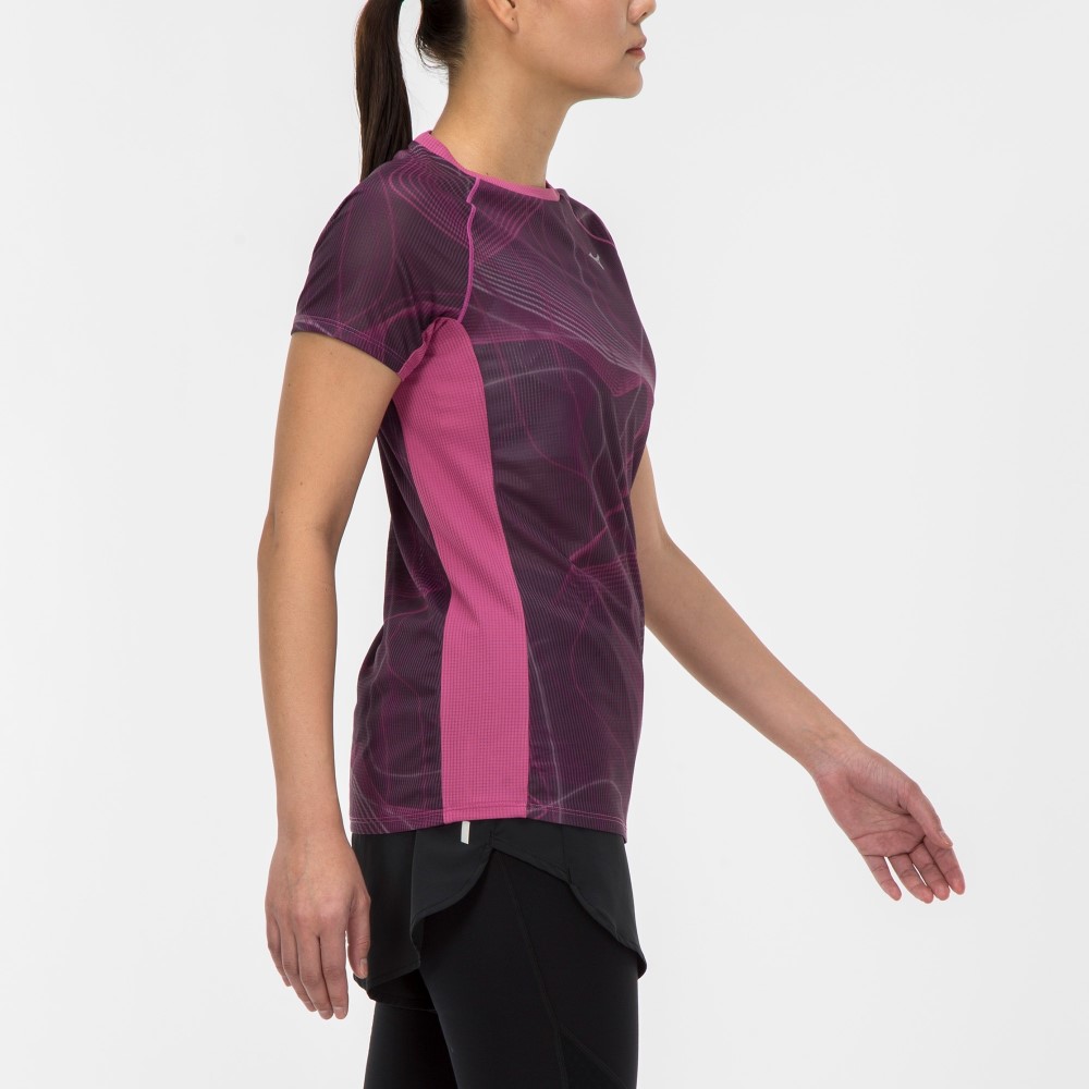 AURORA DRY AEROFLOW PREMIUM TEE WOMEN Grape Wine