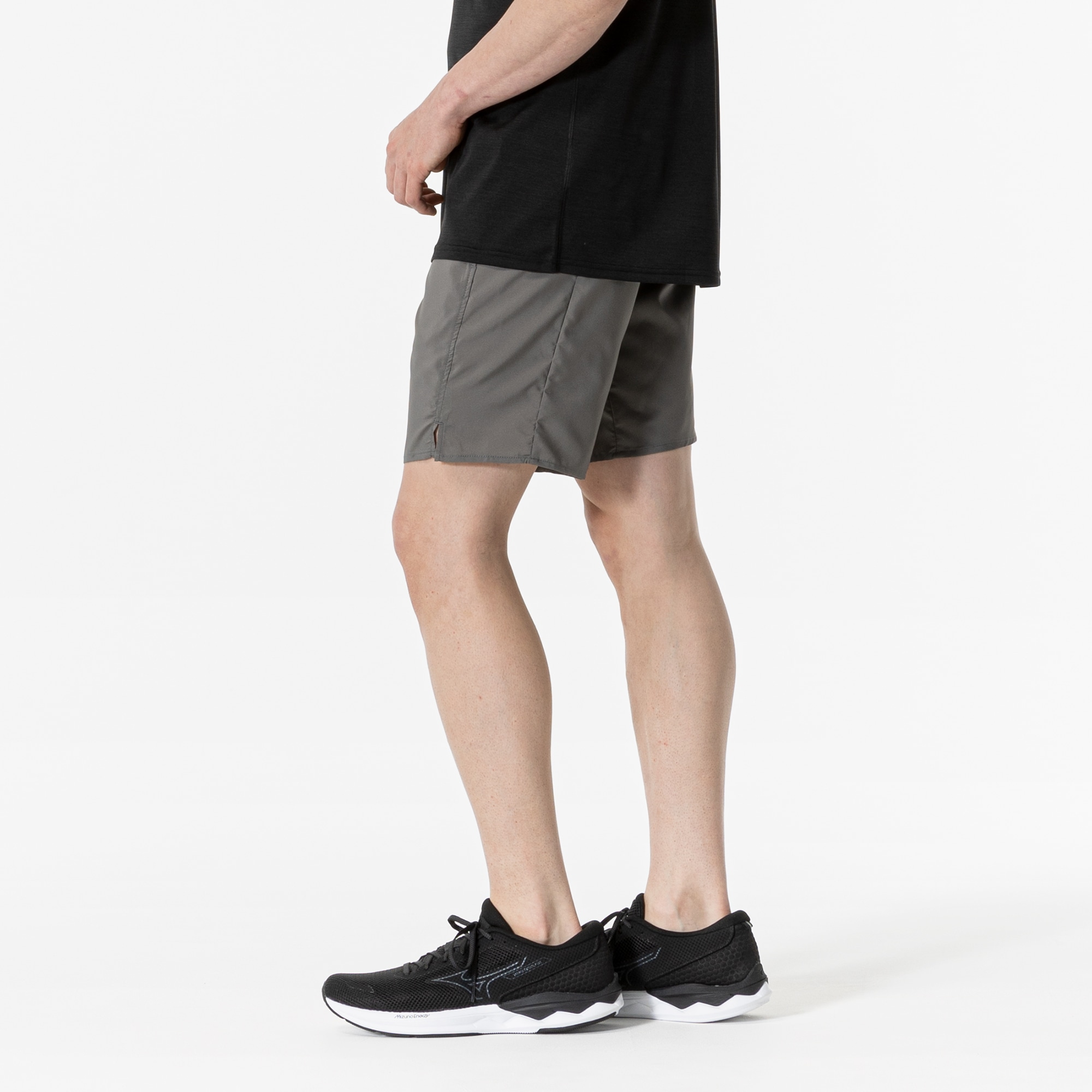MULTI POCKET RUNNING SHORTS UNISEX (SLIM FIT) Cast Charcoal