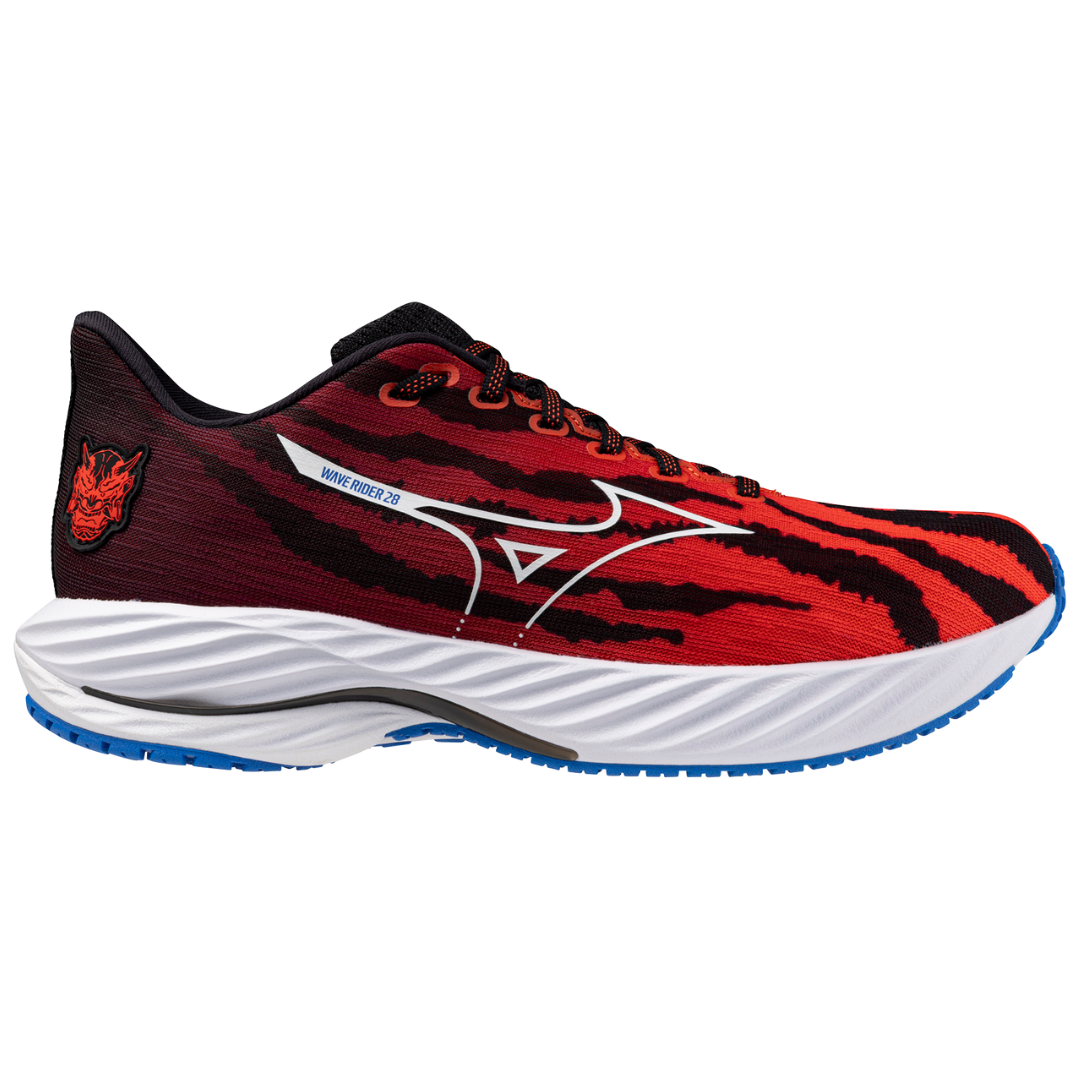 WAVE RIDER 28 UNISEX MIZUNO Ignition Red / White / Baseball Blue (ONI PACK)