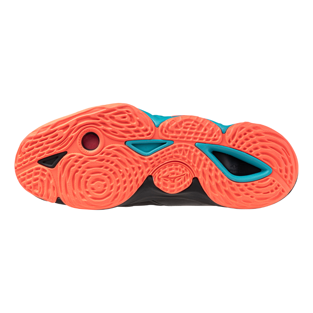 WAVE MOMENTUM 3 UNISEX Black / Neon Flame / Peacock Blue