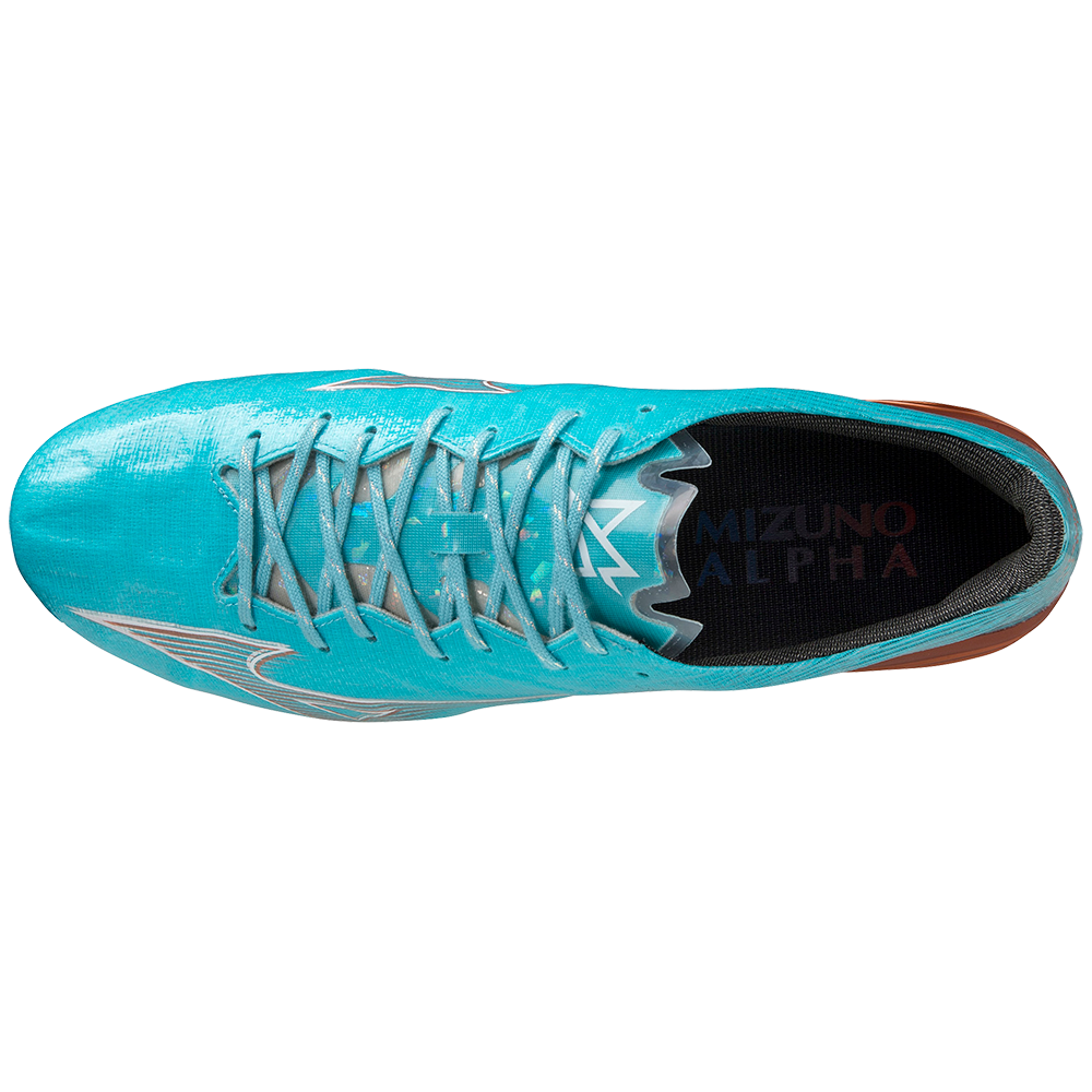 MIZUNO ALPHA α ELITE Blue Curacao / Snow White / Red Brown Satin