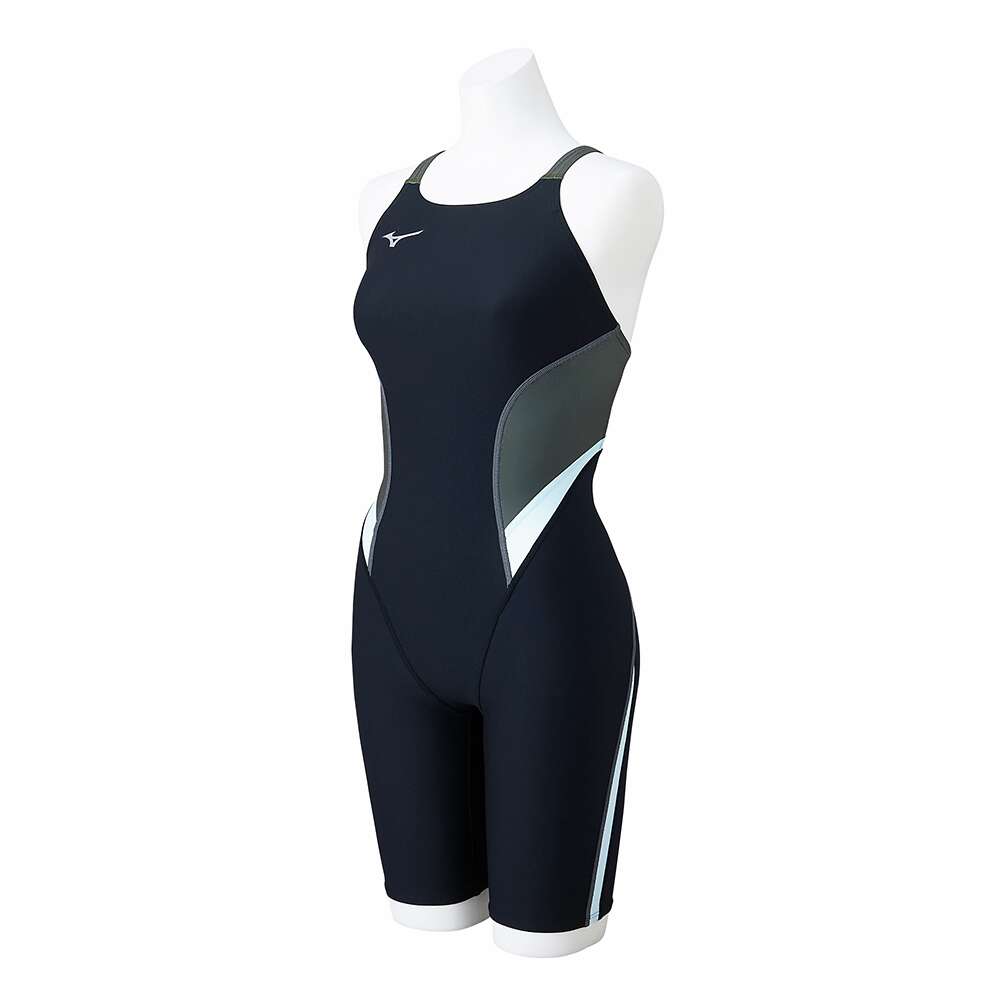 EXER SUITS HALF SUIT FOR SWIMMING PRACTICE WOMEN Black / Khaki