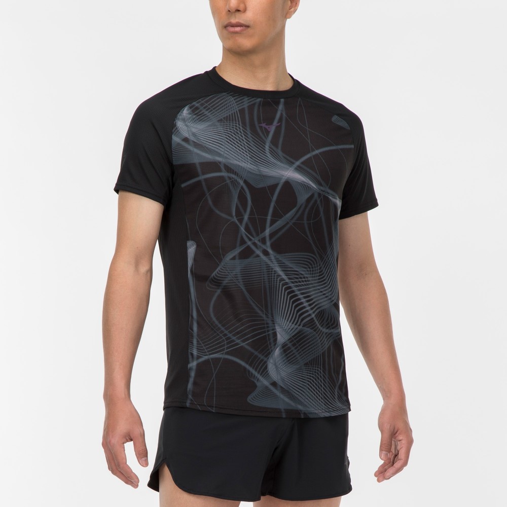 AURORA DRY AEROFLOW PREMIUM TEE MEN Black