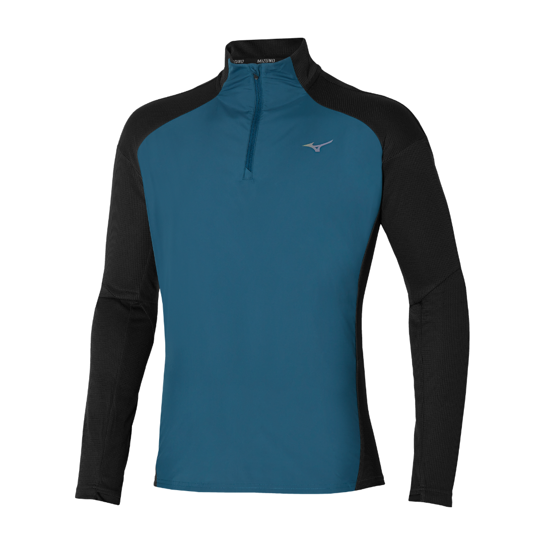 HYBRID LONG SLEEVE TEE MEN Black /Blue Wing Teal