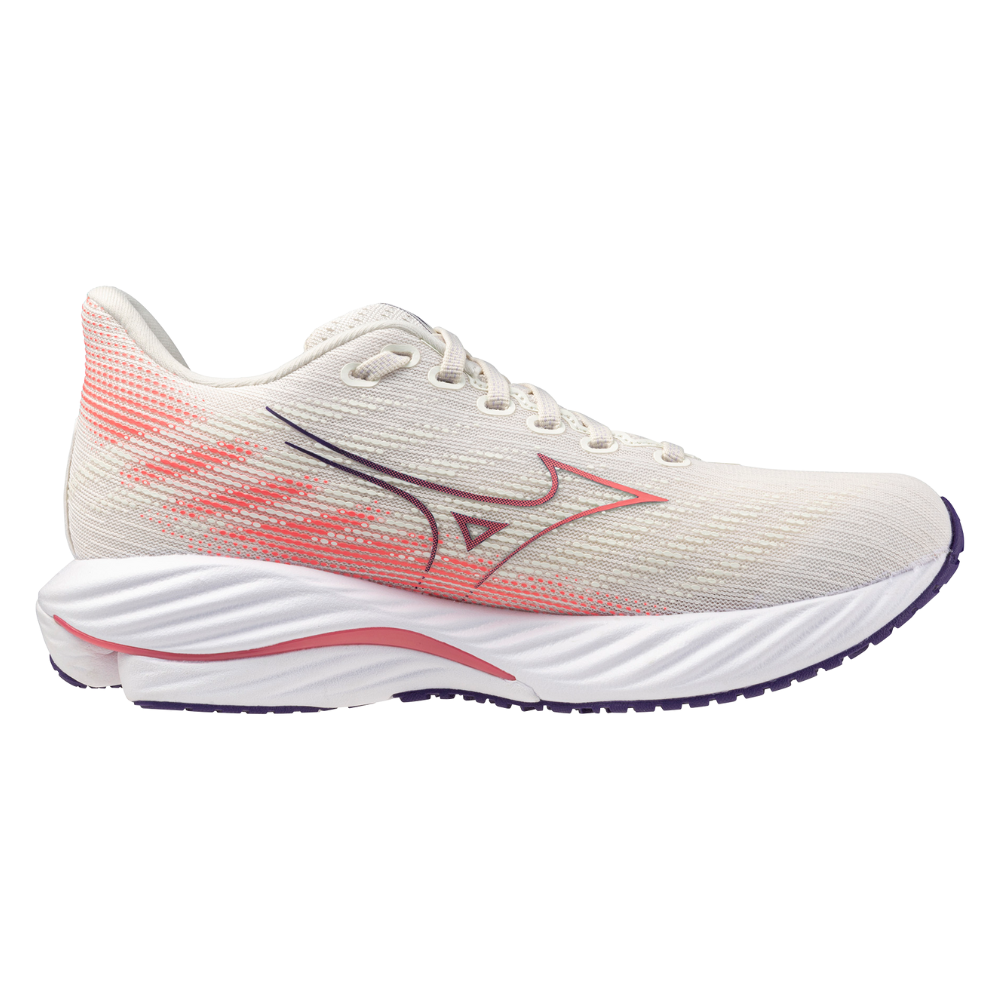 WAVE RIDER 28 WOMEN MIZUNO Snow White / Camellia Rose / Vintage Indigo