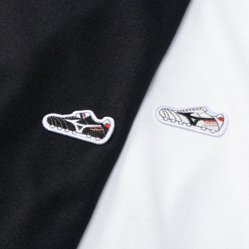 MORELIA 2 PIECES TEE SET UNISEX Black / White hi-res  I Mizuno Sport MORELIA 2 PIECES TEE SET UNISEX Black / White