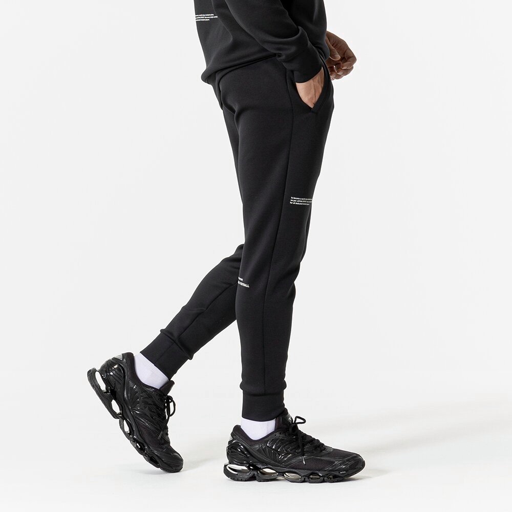 STRETCH SWEAT JOGGER PANTS UNISEX Black