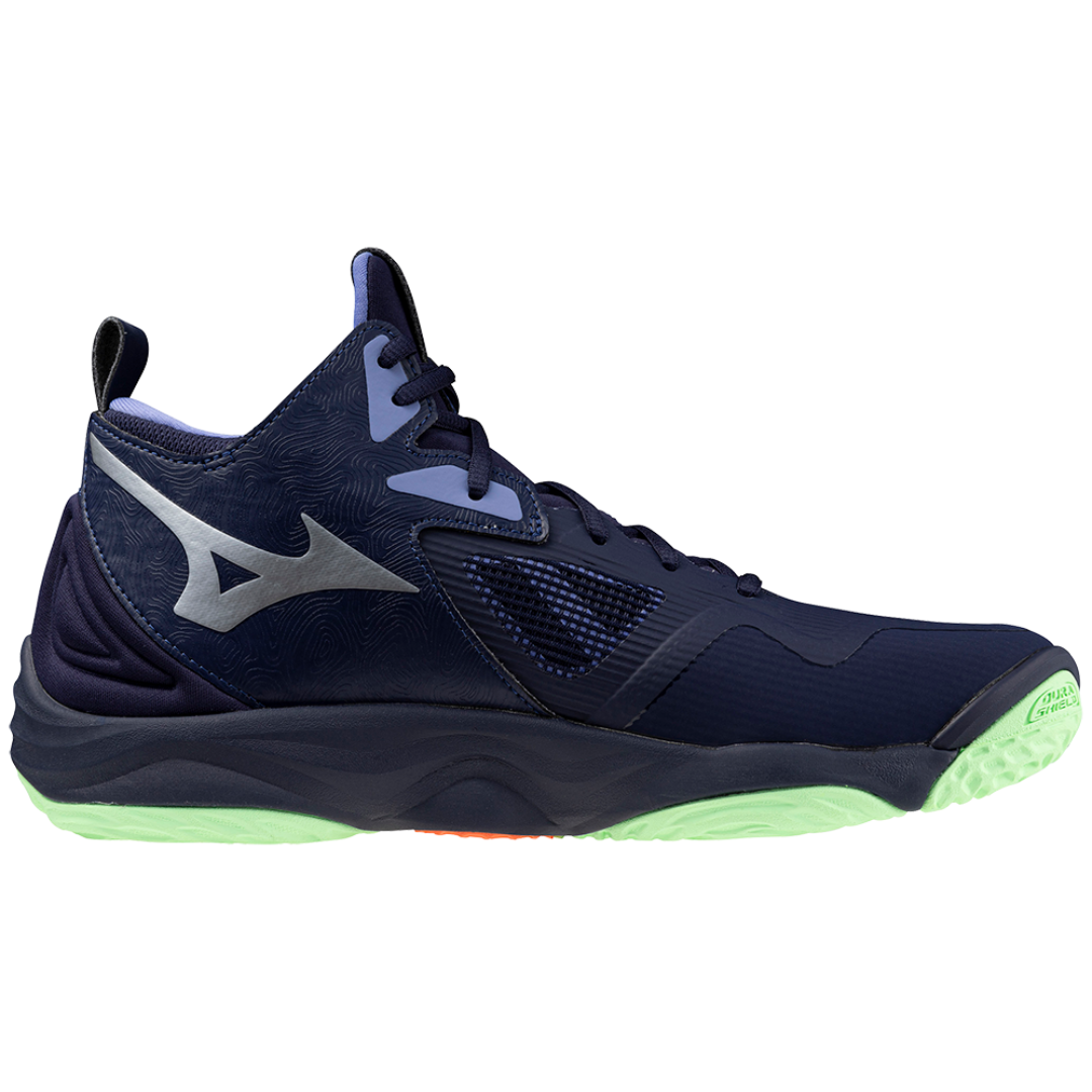 WAVE MOMENTUM 3 MID UNISEX Evening Blue / Techno Green / Iolite