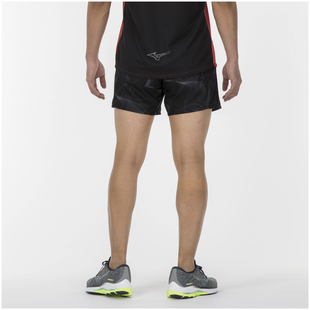 MULTI POCKET SHORTS GRAPHIC UNISEX (SLIM FIT) Black