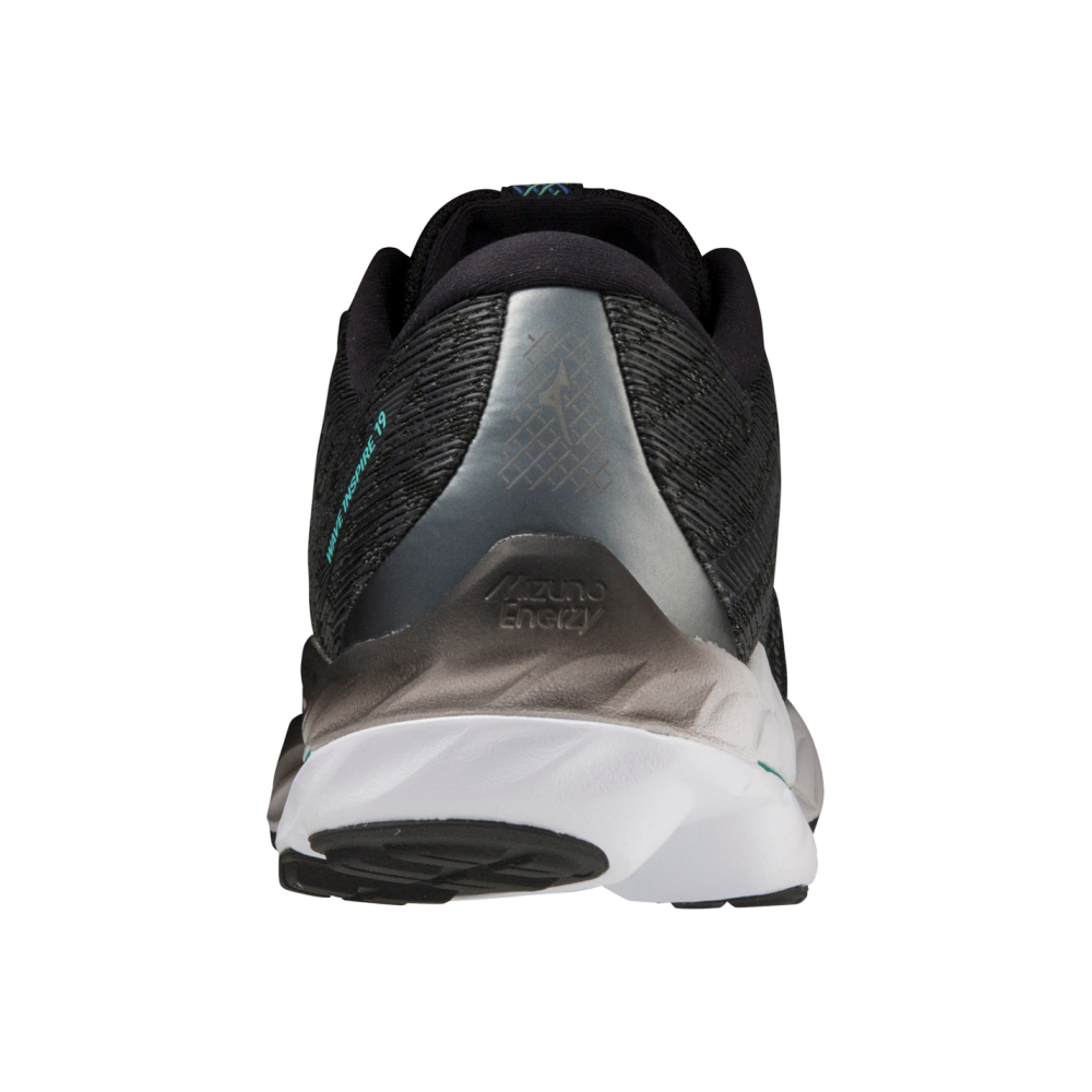 WAVE INSPIRE 19 2E WIDE MEN Black / Metallic Gray / Biscay Green