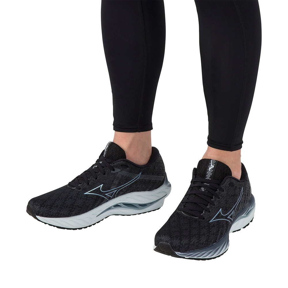 WAVE INSPIRE 19 2E WIDE MEN Black / Glacial Ridge / Illusion Blue