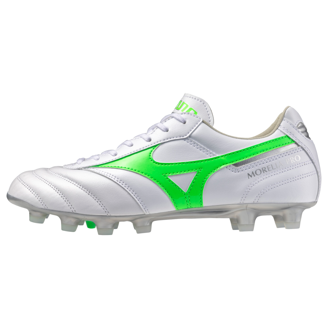 MORELIA II PRO White / Neon Green / Galaxy Silver