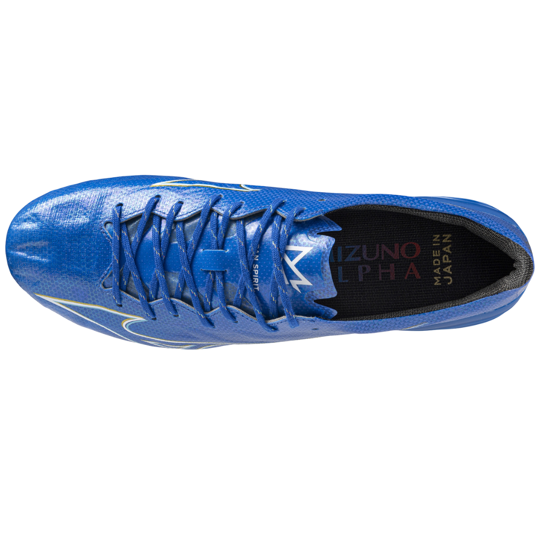 MIZUNO ALPHA α JAPAN Laser Blue / White / Gold