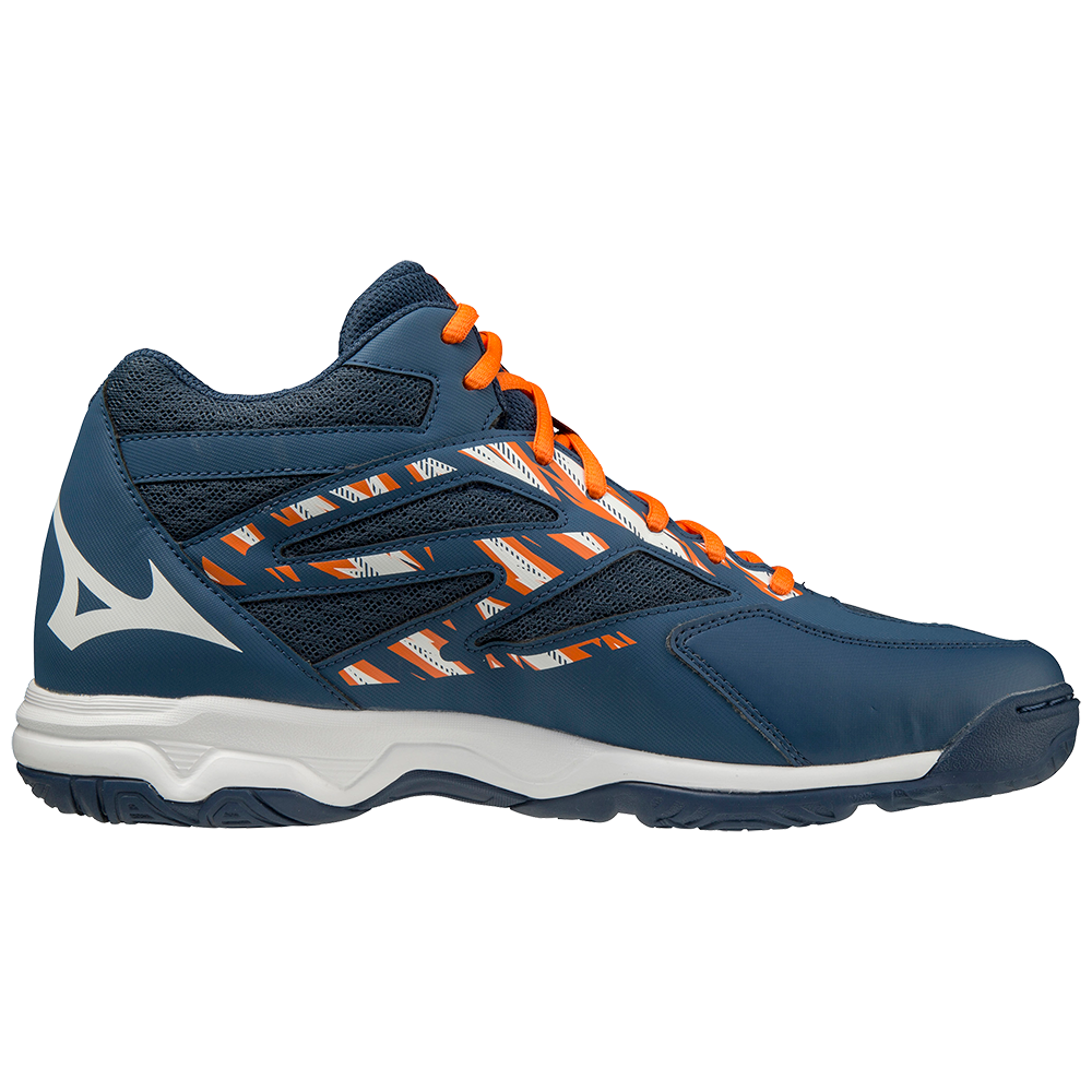 WAVE THUNDERSTORM MID UNISEX Dark Denim / White / Scarlet Ibis
