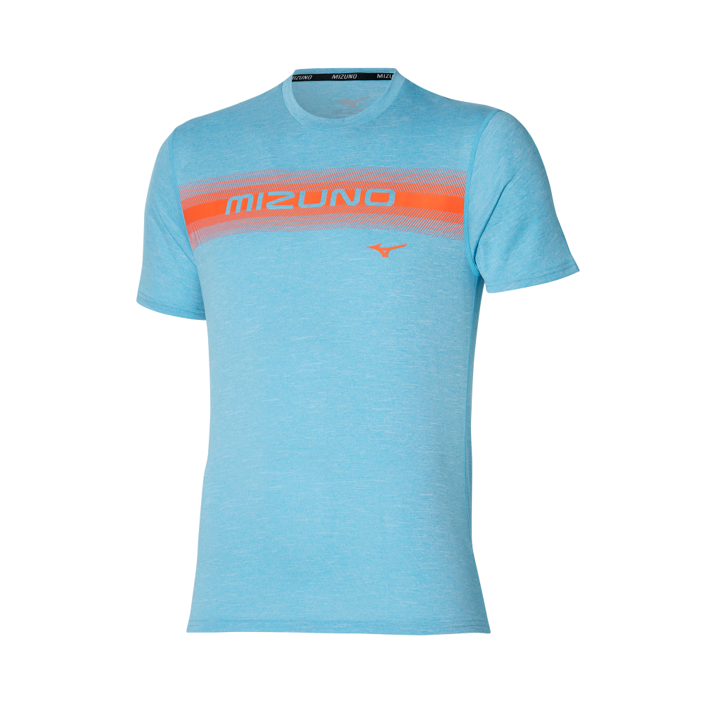 CORE MIZUNO TEE MEN MAUI BLUE