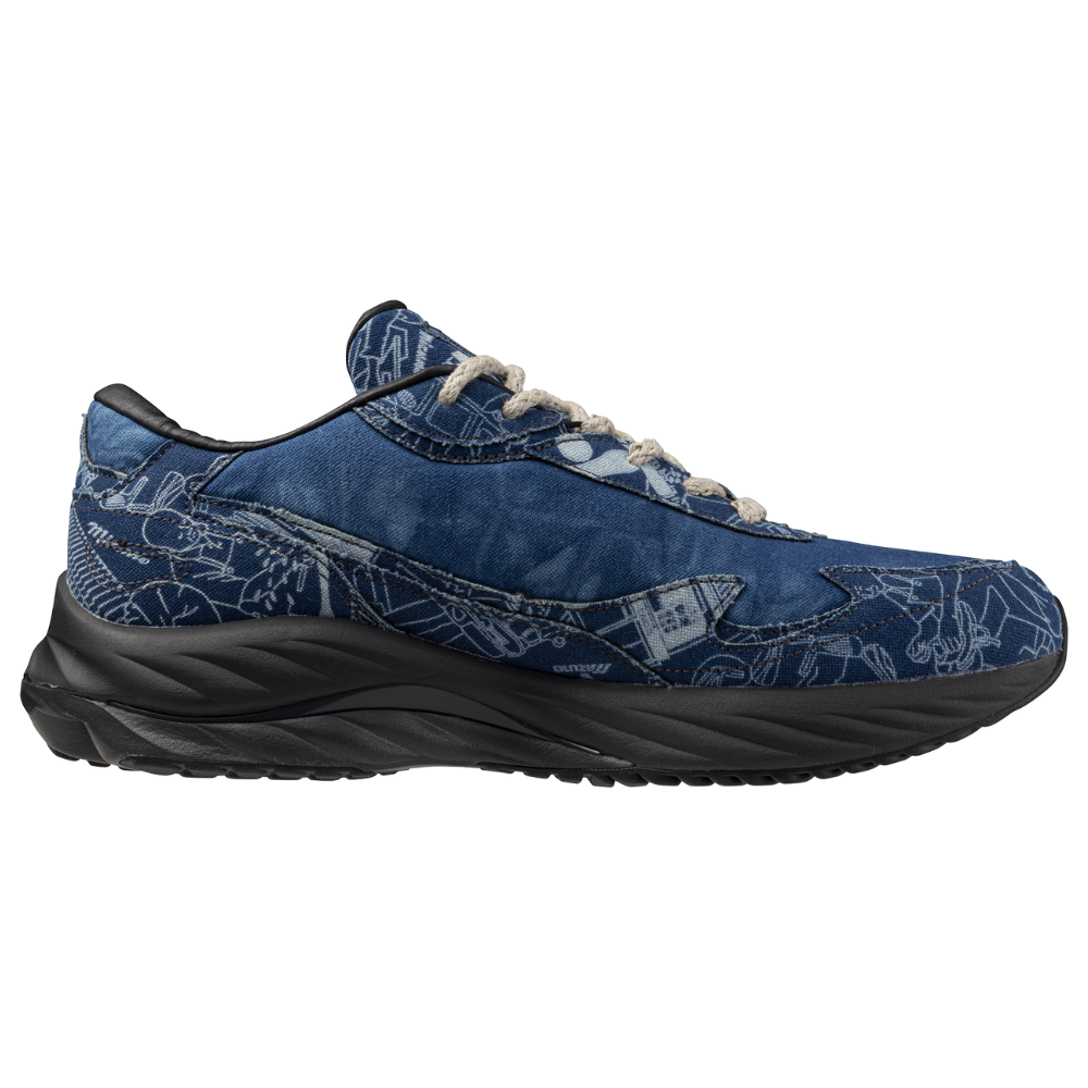 WAVE RIDER β DYED BY BUAISOU UNISEX (CONTAIN PIG SKIN) Seasonal Blue / White